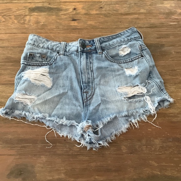 BDG Pants - BDG High Rise Dree Cheeky Denim Shorts